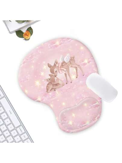 Betty Boop | ROMWE Polka Dot & Cartoon Pattern Anti-Slip, Water-Resistant, Thick Wrist Rest Mouse Pad