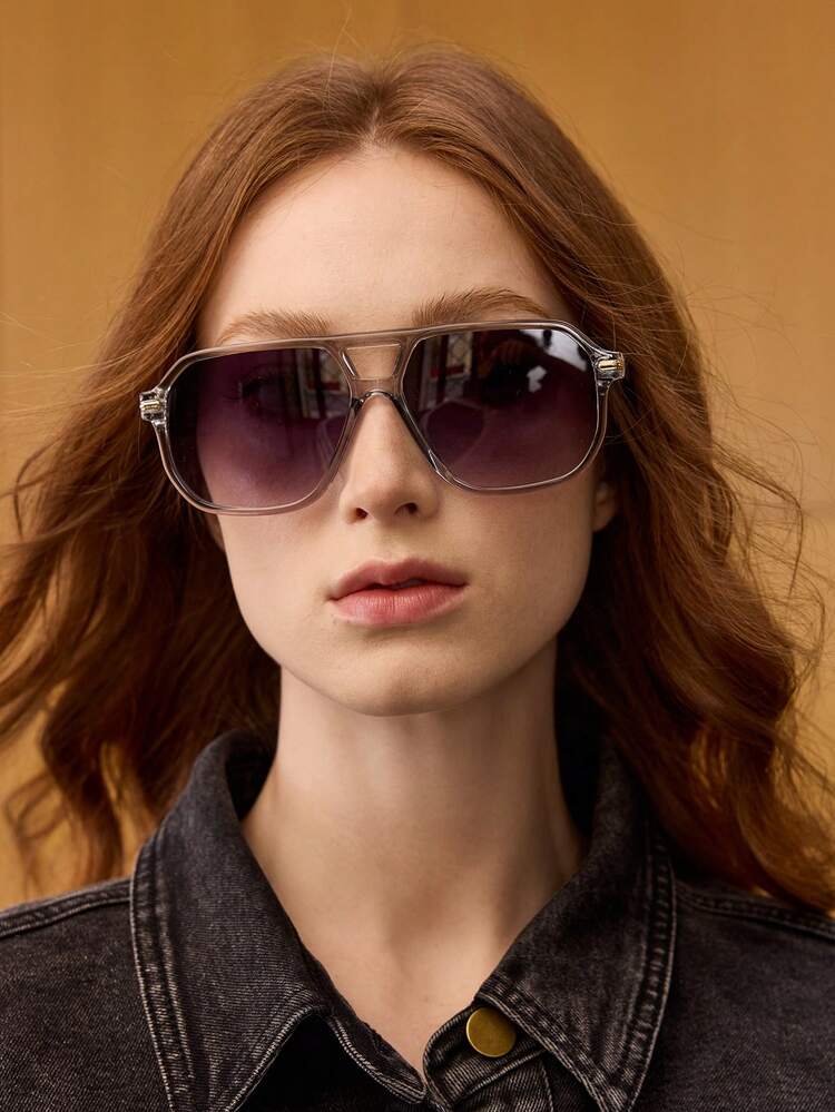 LEOPARD PRINT AVIATOR RETRO LARGE FRAME FASHION FASHION GLASSES