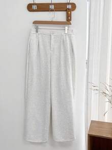 DAZY 男士宽松保暖运动裤，侧边褶裥设计，浅灰色，秋冬款 - 灰色 - 查看 7