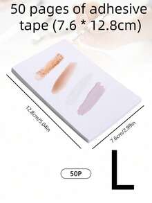 SHEIN 1Pc Nail Art Color Paper, Thickened And Removable Double-Sided Disposable Adhesive Paper, Multifunctional Waterproof Color Painting Adhesive Book Disposable Waterproof Nail Art Palette With Thick Double-Sided Adhesive, For Painting, Mixing, Waterproof Color Mixing Paper, Nail Art Tools,Back To School,School Supplies - Multicolor - View 20