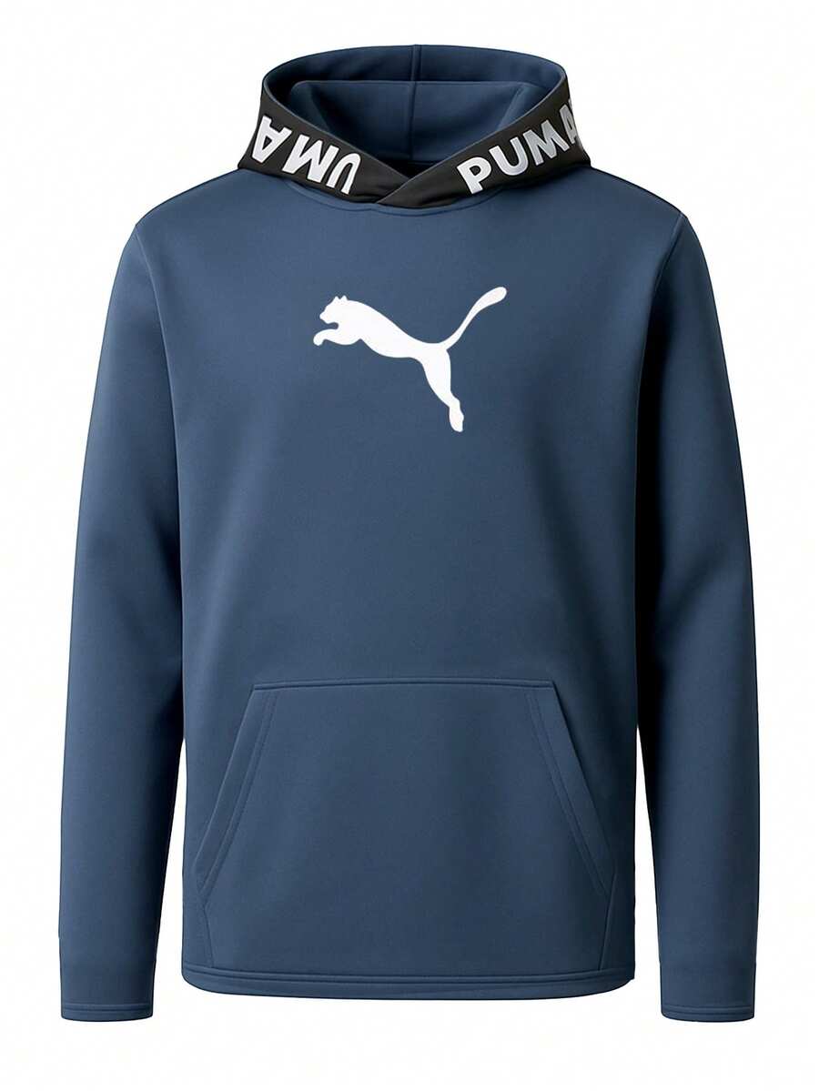 Puma Men's Hoodie Blue - Blue - View 1