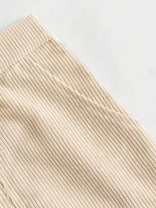 EASEVO 男士加大码休闲撞色直筒裤 - 杏色 - 查看 10