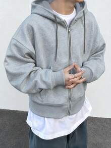 Claim Dot 男士休闲短款连帽开衫