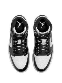 Nike Jordan 1 Mid Women's Shoes White / Black DV0991 - White/Black/White - View 4