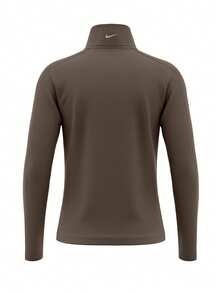 Nike Women's 1/4 Zip Dri-Fit Sweatshirt Brown - Brown - View 2