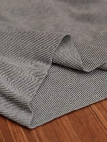 Cheerettes Women's Colorblock Waist Cinched Sports Sweater - Light Grey - View 7