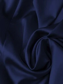 GlowEve CURVE Đầm cổ tròn dài vừa phải thanh lịch, thoải mái, thường ngày, trang nhã, thắt nơ, dành cho người đi làm cỡ lớn - Màu xanh hải quân - Xem 5