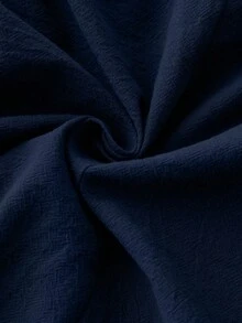 Elyressa 一位女士织造的休闲优雅秋季衬衫 - 藏蓝色 - 查看 8