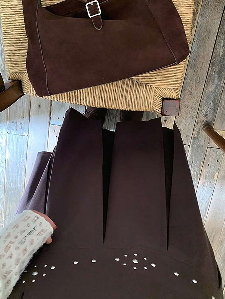 Women's Elegant Pleated A-Line Skirt