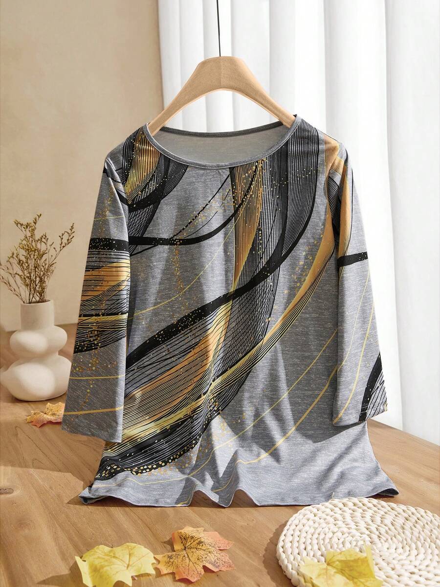 EMERY ROSE 女士圆领休闲 T 恤 - 彩色 - 查看 1