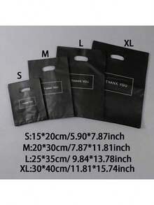 50pcs Gift Packaging Bags "Thank You" Wedding Favor Bags Birthday Party Gift Bags Jewelry Cosmetics Pouches, Reusable Tote Bags - White - View 3