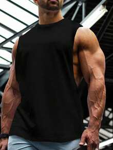 Manfinity Sport PWRUP Men's Letter Print Casual Fitness Workout Tank Top