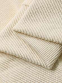 DAZY 男士纯色加厚运动套装，秋季款 - 米色 - 查看 7