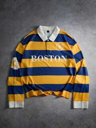 Manfinity Sporsity חולצת פולו לגברים עם פסים בגזרה ארוכה ופשוטה