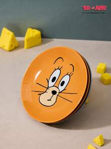 TOM & JERRY X Joivida 1 件陶瓷餐盘，适用于家庭、客厅、餐厅、厨房，可用作零食盘、糖果盘、甜点盘、沙拉碗、储物盘、蛋糕盘、水果盘、餐盘、碗，可盛放谷物、蔬菜、肉类、面包，适用于家庭聚会、派对、餐厅、野餐、婚礼庆典、派对服务托盘。 - 彩色 - 查看 9