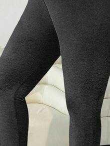 Solflare Plus Size Leggings/Winter - Dark Grey - View 7