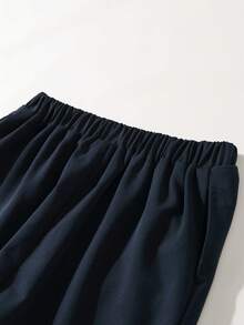 Maija Kids Pantalones casuales ajustados con bolsillos laterales para niño en azul marino - Azul Marino - Ver 4