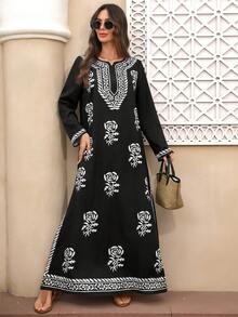 EMERY ROSE 女士休闲印花连衣裙，适合度假 - 彩色 - 查看 8