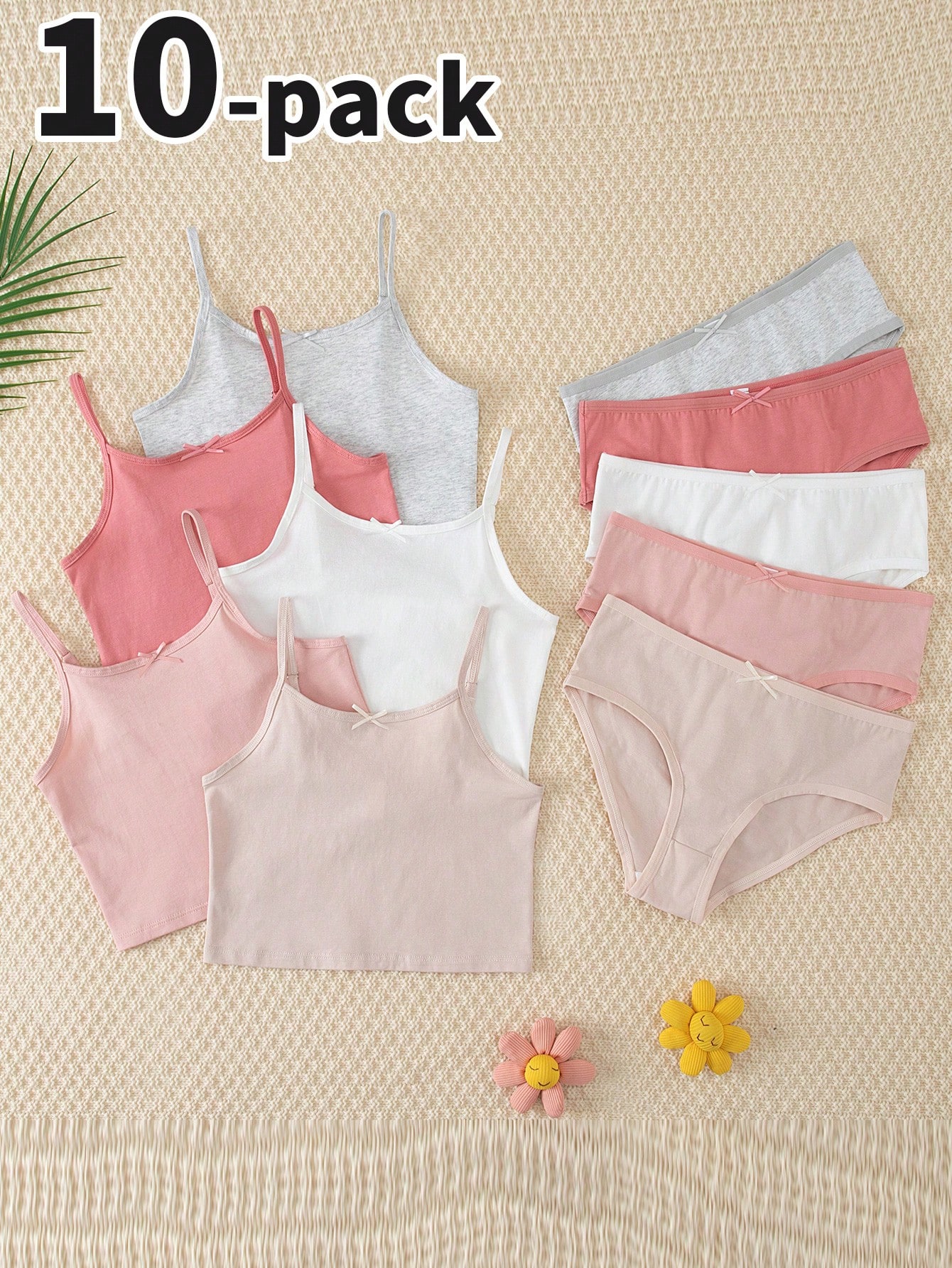 10 قطعة/مجموعة من طقم السترة والسروال الداخلي ذو ا...