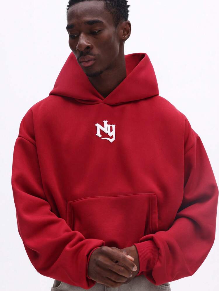 NY-Logo-Hoodie mit Mitteltasche