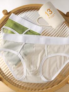 Velminro 男士撞色弹力腰带罗纹休闲三角裤