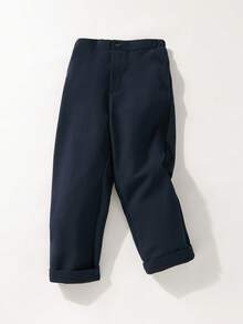 Maija Kids Pantalones casuales ajustados con bolsillos laterales para niño en azul marino - Azul Marino - Ver 1