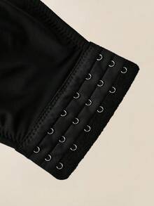 Snug Zone 2 件套女士内衣文胸，前开合，带衬垫，聚拢 - 黑色 - 查看 8