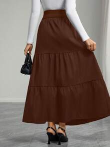 Momance 纯色褶裥孕妇裙