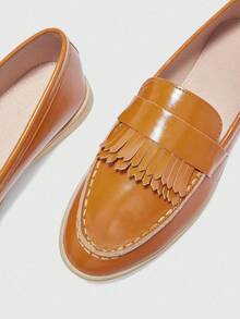 CUCCOO BIZCHIC Women's Casual Slip-On Flat Athletic Sneakers - Brown - View 5