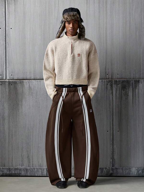  NEON BLANC品牌 - 男士新款套头毛衣 - 半拉链时尚宽松休闲款