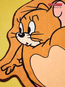 TOM & JERRY X Joivida 1 buah Karpet Kartun Tikus Berlisensi, Alas Lantai Lembut dan Mewah dengan Desain Karakter yang Menggemaskan, Nyaman dan Cerah untuk Kamar Tidur, Ruang Tamu, Sofa, atau Kamar Anak, Sempurna sebagai Aksen Lantai atau Aksesori Sofa, Disarankan Dicuci dengan Tangan - MultiWarna - View 6