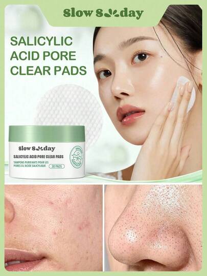 Slow Sunday Salicylic Acid Blemish Pads, Salicylic Acid Serum, Dark Spots Corrector Brightening Face Serum, Reduce Spot Marks, Cozy Winter Styles, Suitable For Winter, Y2K, For Party & Gifts, For Valentine's Day, Valentines Gift, Valentines Day Gift, Ideal For Party