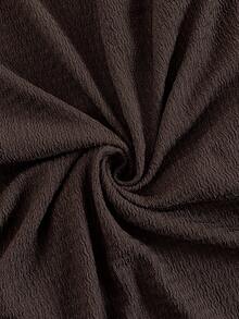 SHEIN 大码孕妇休闲纯色扭结修身连衣裙，秋季