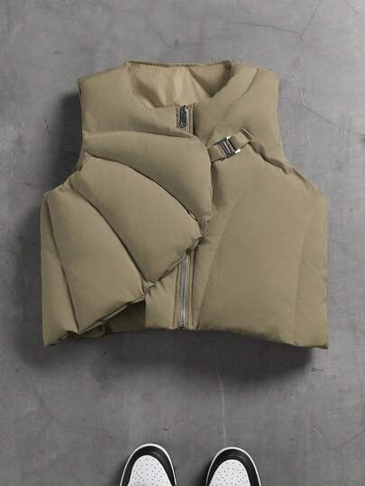 PAVTROS Men's Mature Casual Arc Split Short Padded Coat, Suitable For Street Style, Daily Casual, Weekend Outings, Parties And Other Social Occasions. This Padded Coat Is An Indispensable Versatile Item In A Man's Wardrobe, And Makes An Excellent Gift For Boyfriends Or Husbands. Vests Gilet Men Puffer Vest