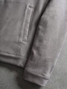 SLATEMANN Men's Casual Simple Solid Color Jacket, Autumn, For Fall - Grey - View 4