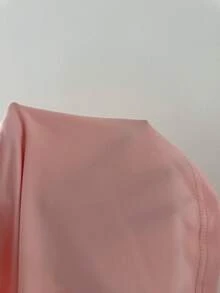 Lowkey Lull Coquette Babydoll Spaghetti Strap Jumpsuit With Frill Hem, Soft & Stretchy Milk Silk, Casual Y2K Style Women Loungewear Set - Pink - View 7