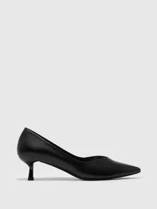 CUCCOO BIZCHIC 女士尖头百搭高跟鞋，适合日常通勤 - 黑色 - 查看 7