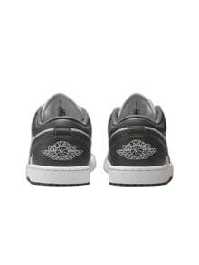 Nike Air Jordan 1 Low Men's Sneakers Iron Grey / Summit White 553558 - Gris/Blanco - Ver 3