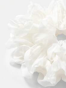 MOTF PREMIUM CHAMPAGNE FAUX SILK SCRUNCHIE - White - View 7