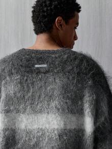 NEON BLANC品牌 - 新款男士套头毛衣 - 提花针织撞色款 - 时尚高端 - 灰色 - 查看 2