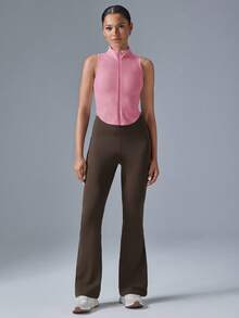 VARSIVA 女士休闲运动无袖黑色立领上衣 - 藕粉色 - 查看 4
