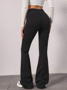 Flexra 女式扭纹镂空设计休闲喇叭牛仔裤