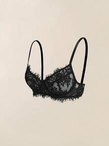 Snug Zone 4件套女士纯色透明蕾丝细肩带性感内衣套装 - 彩色 - 查看 5
