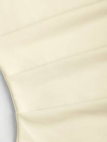 Sweetra Váy ôm sát vai xẻ tà gợi cảm cho nữ, ôm eo, tôn dáng, chân váy ngắn kiểu Pháp - Màu vàng - Xem 5