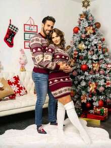 Women Sweater Dresses - Vino - View 2