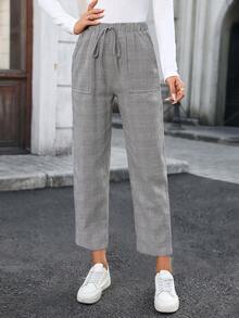 EMERY ROSE 女士复古休闲格子裤 - 彩色 - 查看 4