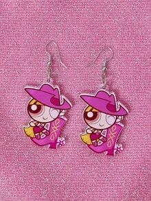 THE POWERPUFF GIRLS X SHEIN Women Layered Necklaces - Multicolor - View 3