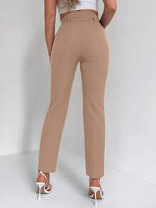 EURMUSE Women's Casual/Commute Minimalist Suit Pants - Unta - View 2