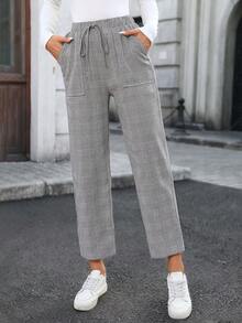 EMERY ROSE 女士复古休闲格子裤 - 彩色 - 查看 5