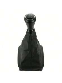 Núm chuyển số 5 tốc độ, cần số, cần gạt bóng, bọc cốp xe cho Peugeot 206 207, phụ kiện nội thất ô tô chất lượng cao - màu đen - Xem 5